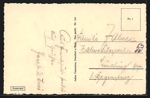 AK Frankfurt a. Main, Hauptbahnhof mit Strassenbahn