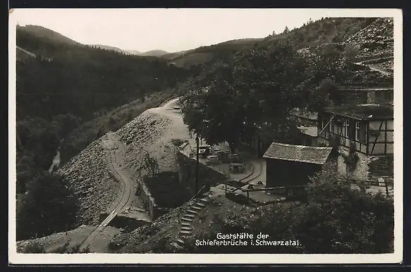 AK Schwarzburg, Gaststätte der Schieferbrüche i. Schwarzatal