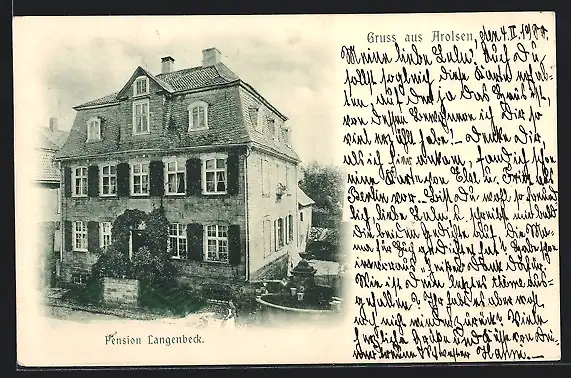 AK Arolsen, Hotel-Pension Langenbeck