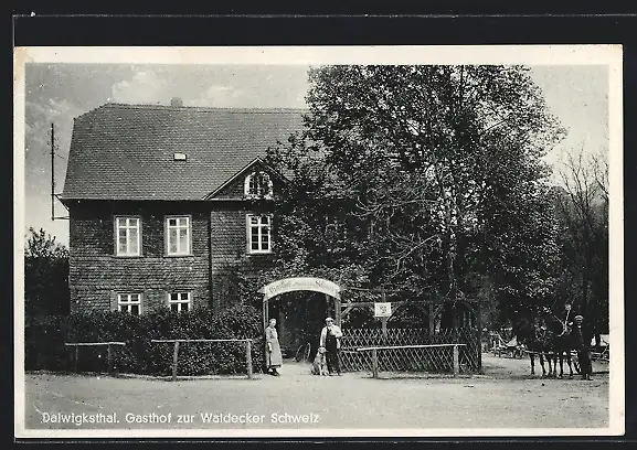 AK Dalwigksthal, Gasthof zur Waldecker Schweiz