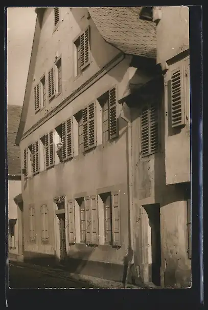 Foto-AK Meisenheim, Gebäude Untergasse 14 im Jahr 1910