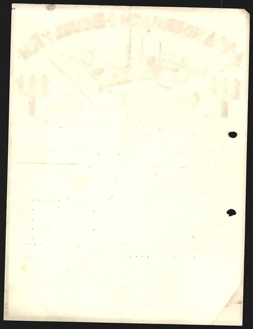 Rechnung Beuel a. Rh. 1928, A. W. Andernach, Fabrikhallen