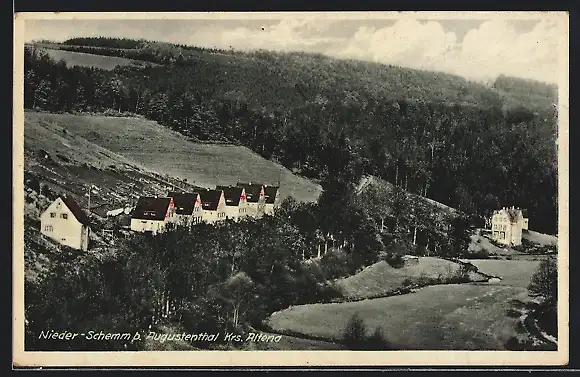 AK Niederschemm / Lüdenscheid, Ortspartie