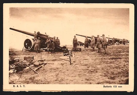 AK Batterie 155mm, Französische Artillerie