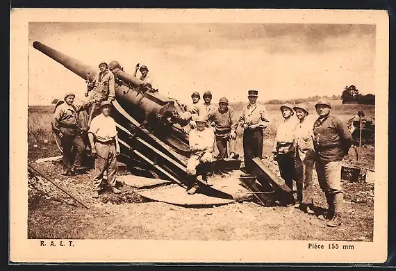 AK Pièce 155 mm, Französische Artillerie