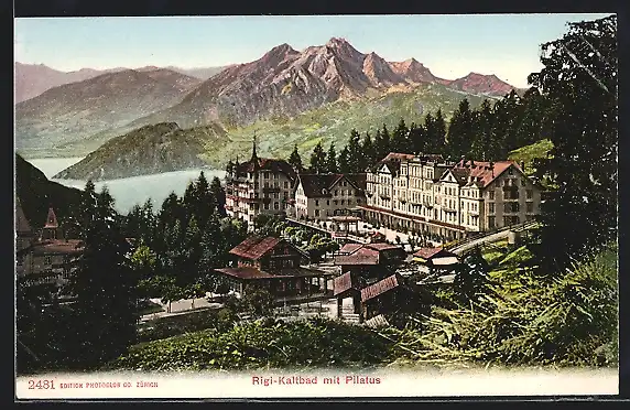 AK Rigi-Kaltbad, Panorama, Pilatus