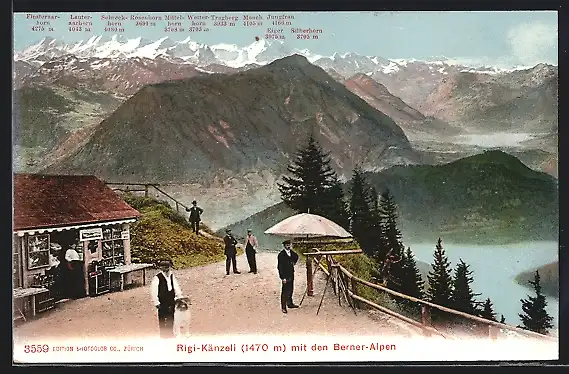 AK Rigi, Känzeli und die Berner Hochalpen