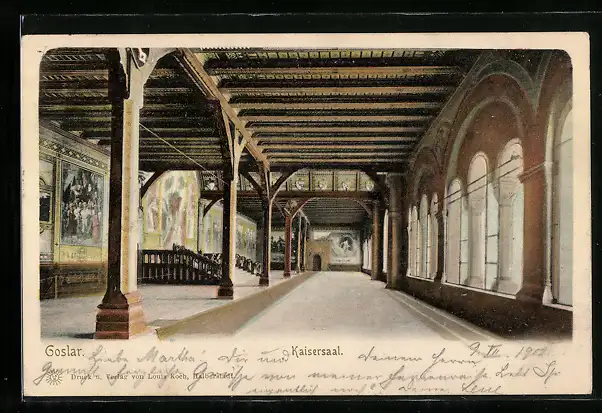 Künstler-AK Goslar, Kaisersaal