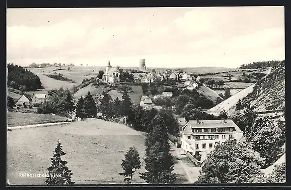 AK Reifferscheid /Eifel, Jugendherberge und Ort aus der Vogelschau