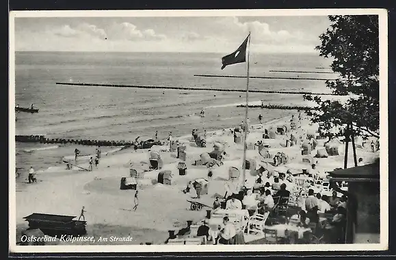 AK Kölpinsee /Ostsee, Am Strande