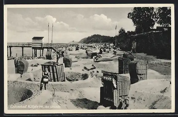 AK Kölpinsee /Ostsee, Strandpartie