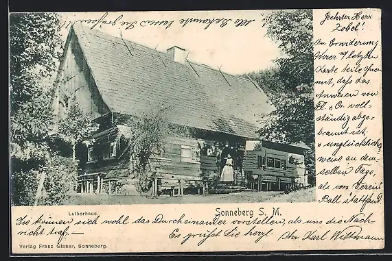 AK Sonneberg / Thür., Das Lutherhaus