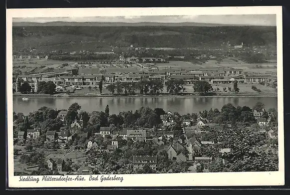 AK Bad Godesberg, Siedlung Plittersdorfer Aue am Rhein