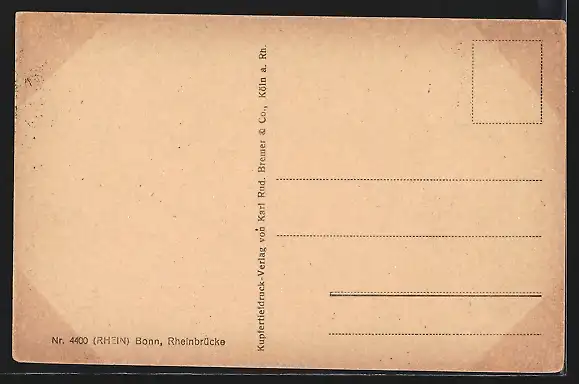 Künstler-AK Bonn, Rheinbrücke und Stadtpanorama