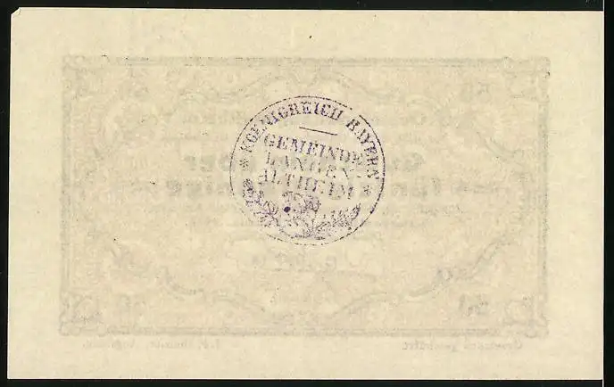 Notgeld Langenaltheim 1917, 50 Pfennig, Gutschein