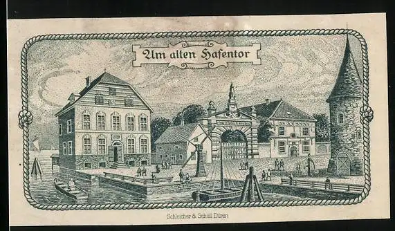 Notgeld Emden 1920, 25 Pfennig, Am alten Hafentor