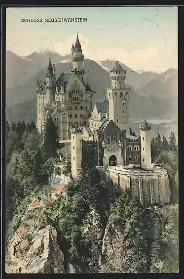 AK Hohenschwangau, Blick auf das Schloss Neuschwanstein