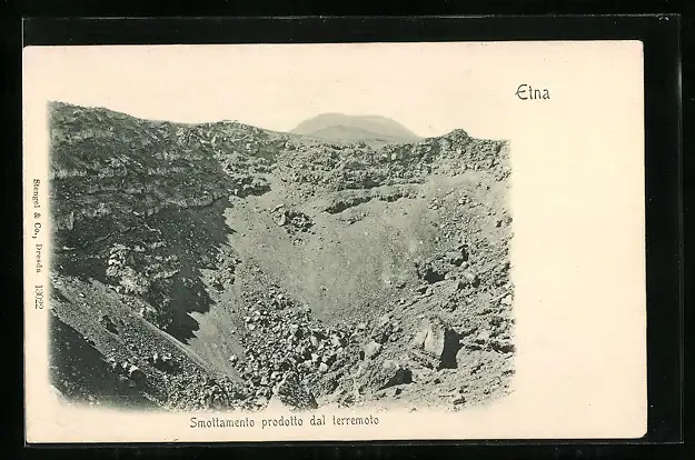 AK Etna, Smottamento prodotto dal terremoto