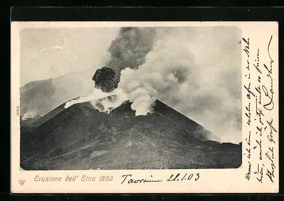 AK Eruzione dell` Etna 1892, Vulkan