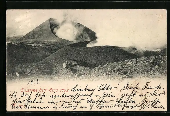 AK Eruzione dell` Etna 1892