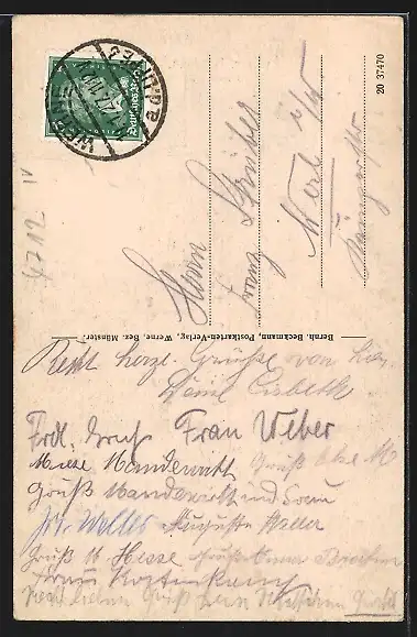 AK Werne /Münster, Städtische Sparkasse an der Bonenstrasse