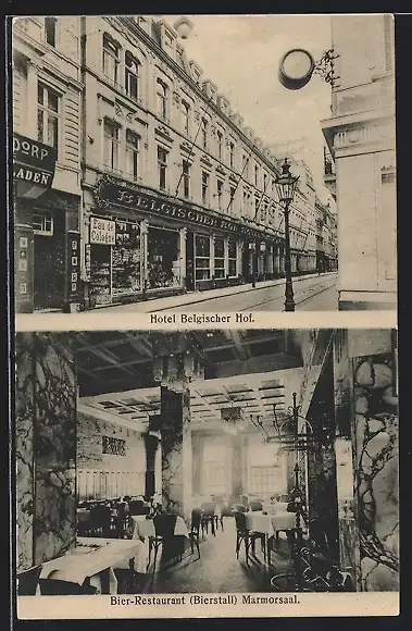 AK Köln, Grand Hotel Belgischer Hof, Bierstall