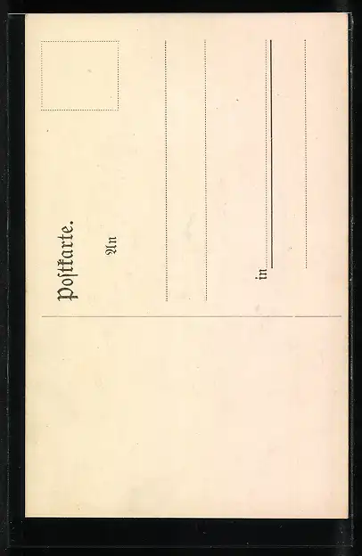 Künstler-AK Handgemalt: Flusspartie in der Dämmerung
