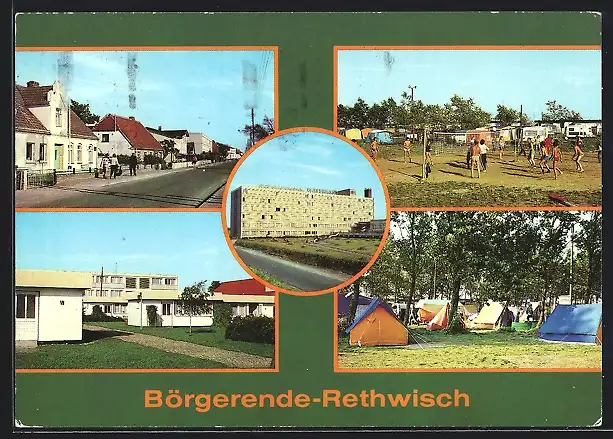 AK Börgerende-Rethwisch, Seestrasse, FDGB-ErholungsheimWaterkant, Zeltplatz