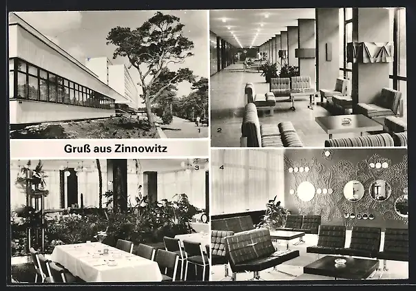 AK Zinnowitz, Feienheim Roter Oktober, Speisesaal