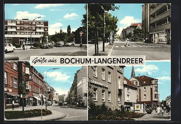 AK Bochum-Langendreer, Ortsansicht, Strassenpartie