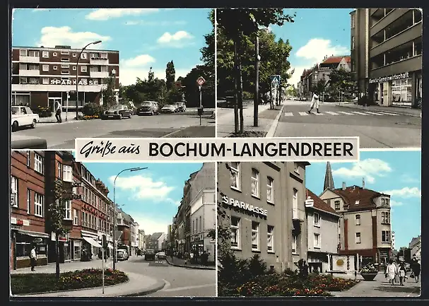 AK Bochum-Langendreer, Ortsansicht, Strassenpartie