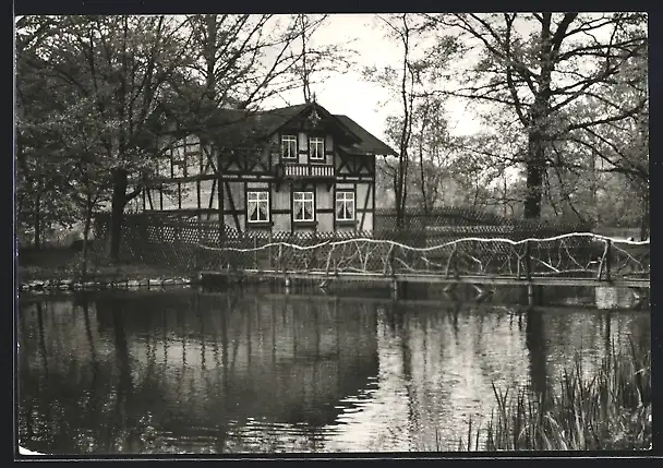 AK Greiz, Schwanenhäuschen im Leninpark