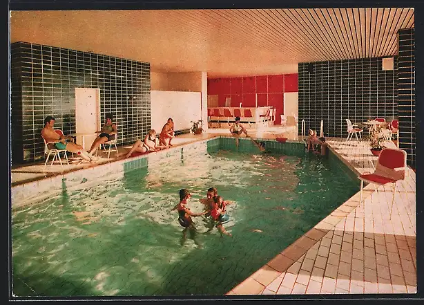 AK Altreichenau, Hotel Haus Bayerwald mit Schwimmhalle