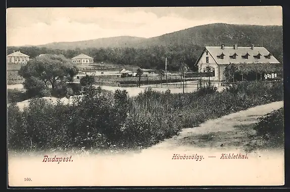 AK Budapest, Kühlethal mit Bergblick