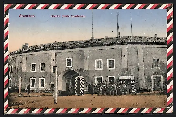 AK Graudenz, Obertor der Feste Courbière