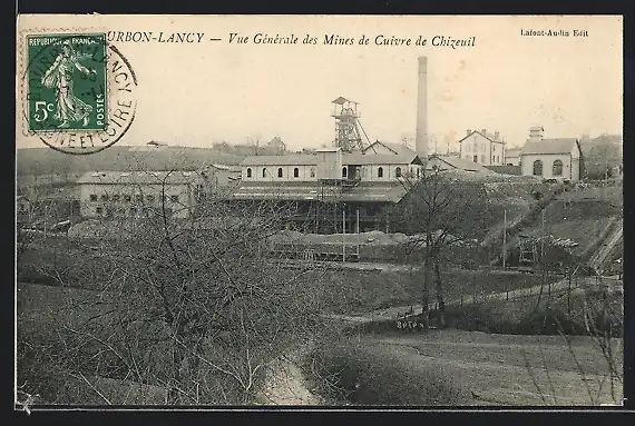 AK Bourbon-Lancy, Vue Générale des Mines de Guivre de Chizeuil