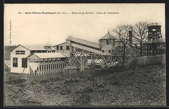 AK Saint-Pierre-Montlimart, Mines de la Bellière, Usine de traitement