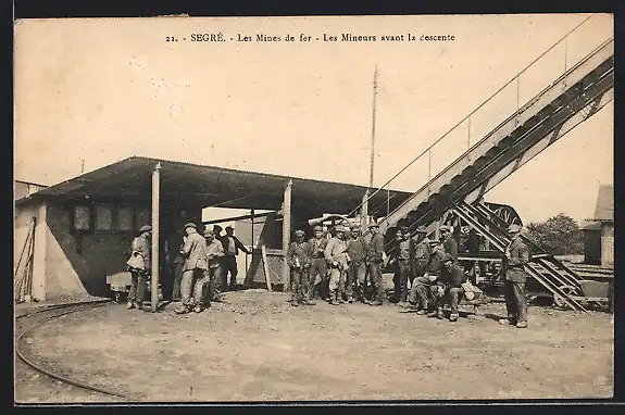 AK Segré, Les Mines de fer, les Mineurs avant la cescente