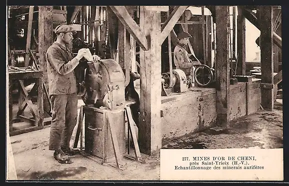 AK Saint-Yrieix, Echantillonnage des mineais auriféres, Bergbau