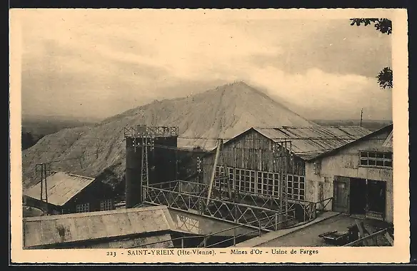 AK Saint-Yrieix, Mines d`Or, Usine de Farges