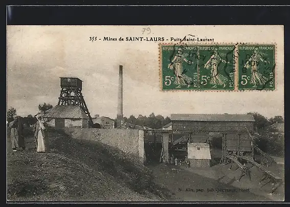 AK Saint-Laurs, Mines, Puits Saint-Laurent