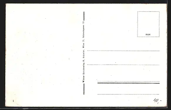 AK Wien, Liebenberg-Denkmal mit Strassenbahn