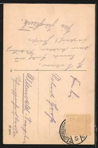 AK Freiburg i. B., Strassenbahn vorm Martinstor