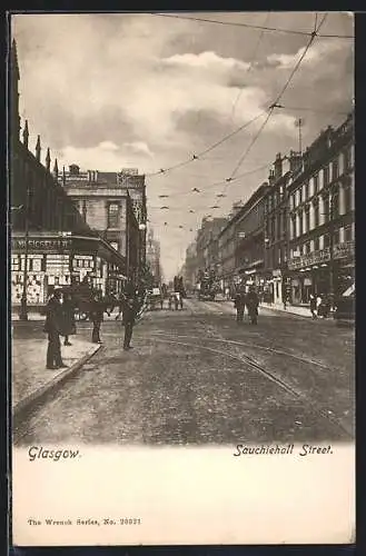 AK Glasgow, Tram at Sauchiehall Street
