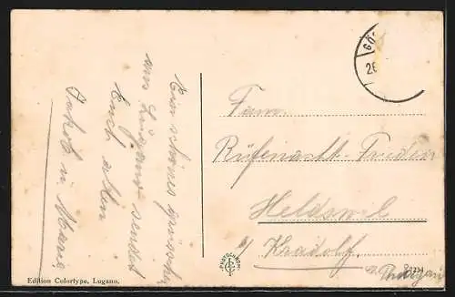 AK Lugano, Fontana Bossi e Quai, Tramway, Strassenbahn