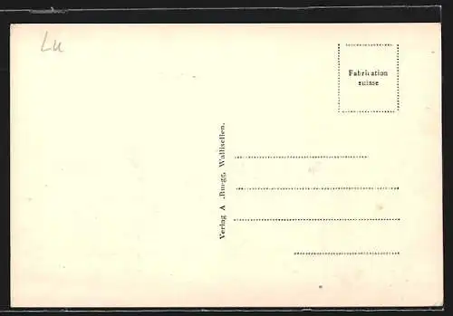 AK St. Gallen, Strassenbahn vor der Post