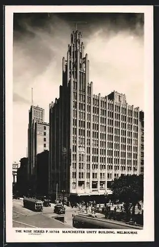 AK Melbourne, Tram in front of the Manchester Unity Building