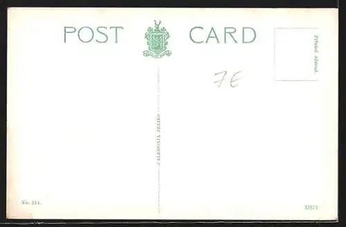 AK Glasgow, Great Western Road, Strassenbahn