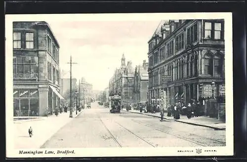 AK Bradford, Manningham Lane, Strassenbahn