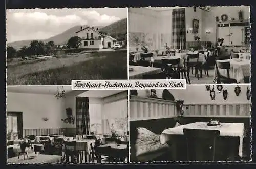 AK Boppard /Rh., Cafe-Restaurant-Pension Forsthaus Buchenau H. Höhn